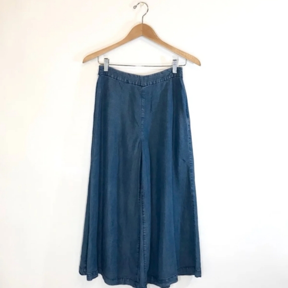 Free People Denim - Free People Wide Leg Denim Pants